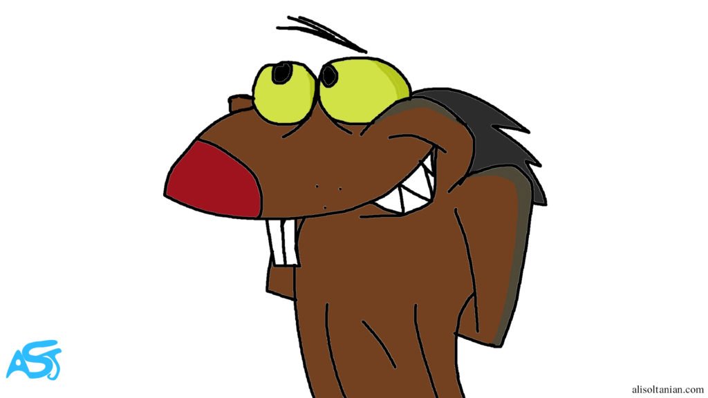 Dagget Beaver from "The Angry Beavers" drawn by Ali Soltanian Fard Jahromi