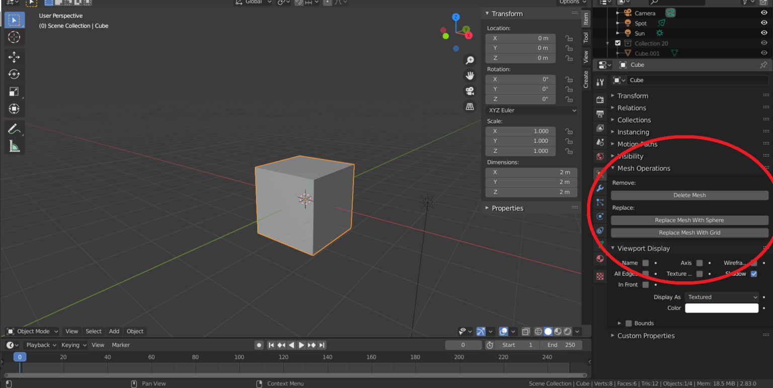 Easier Mesh Replacement Blender Addon Ali Soltanian Fard Jahromi