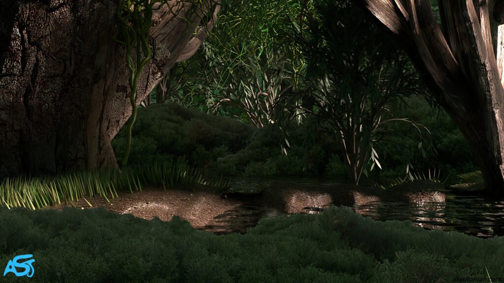 CGI Forest created by Ali Soltanian Fard Jahromi